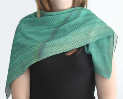 Undulating Planes Scarf (Silk)
