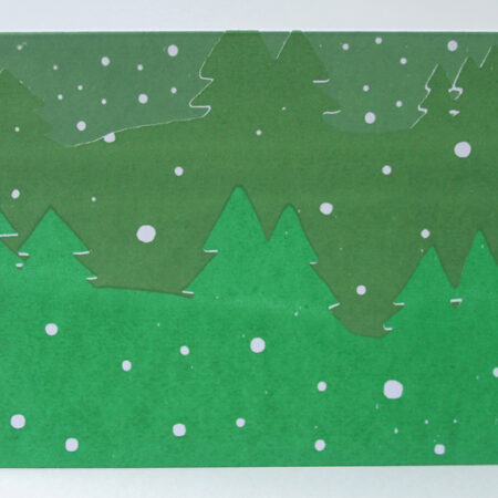 Christmas Snowy Fields Card